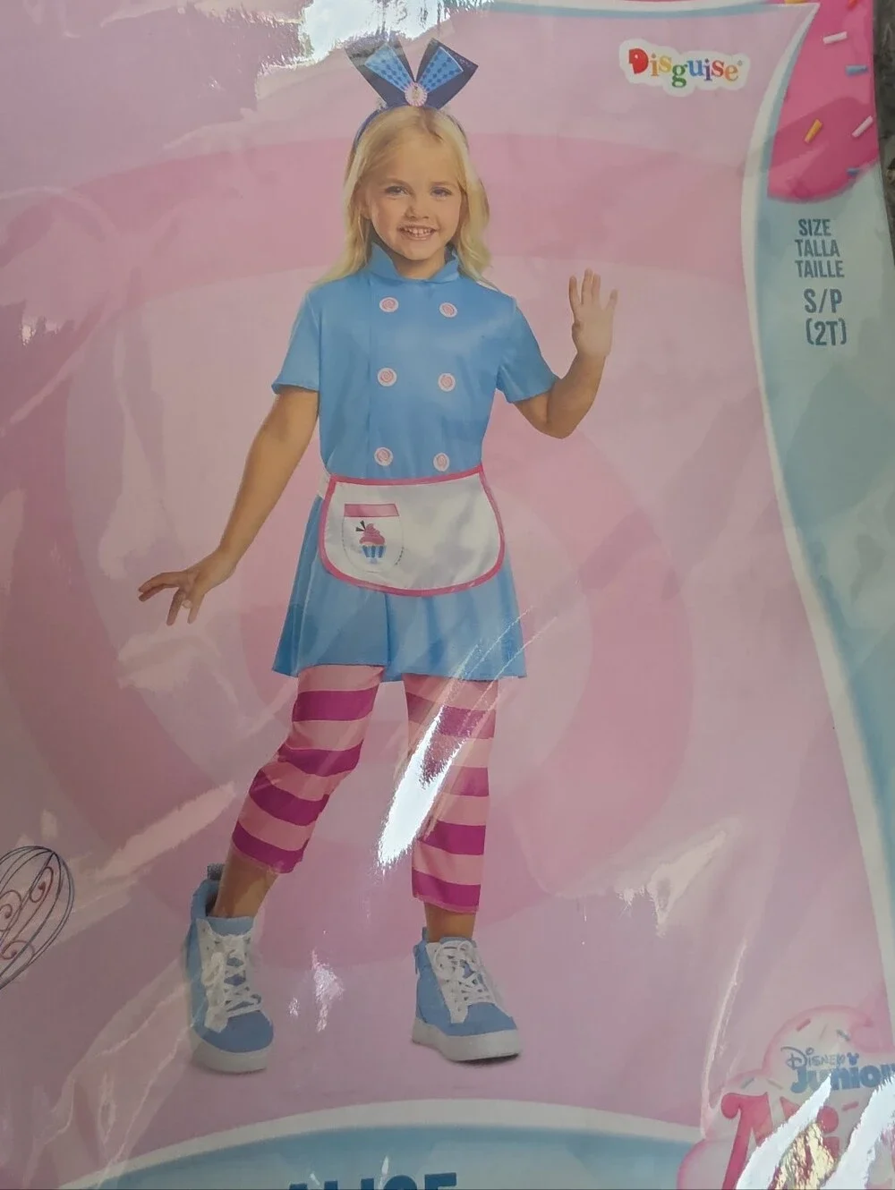 NIP Disguise Toddler Size 2T Junior Alice's Wonderland Bakery Halloween Costume